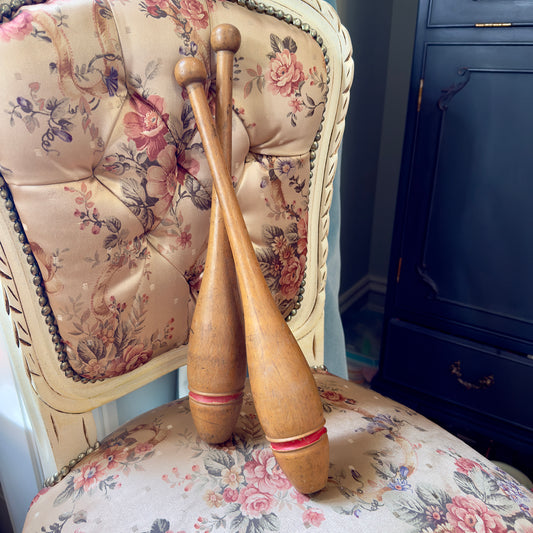 Antique juggling batons