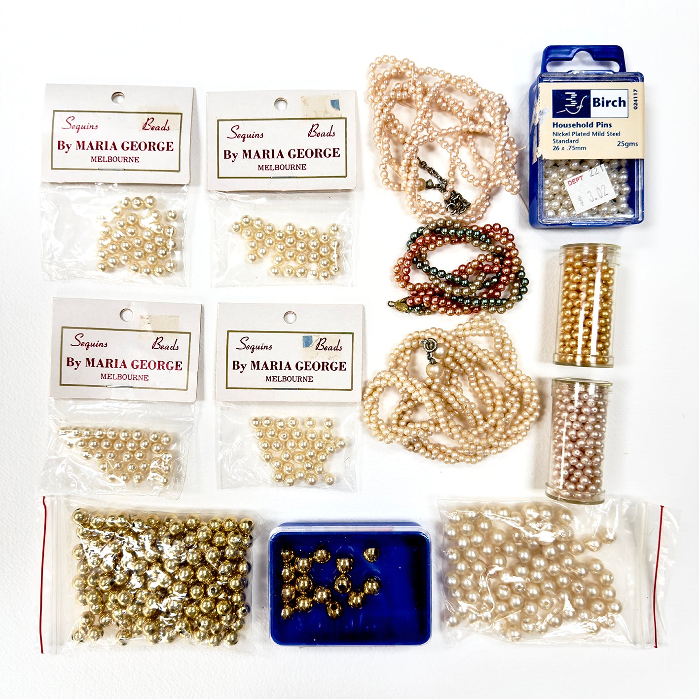 Assortment of crafting beads
