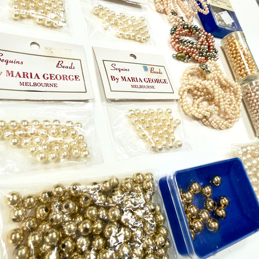 Assortment of crafting beads