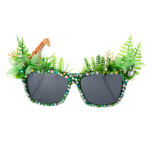 Costume sunglasses 'We live in Jungle Times'